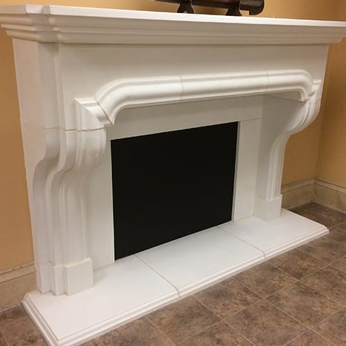 The Castanza GFRC Fireplace Surround